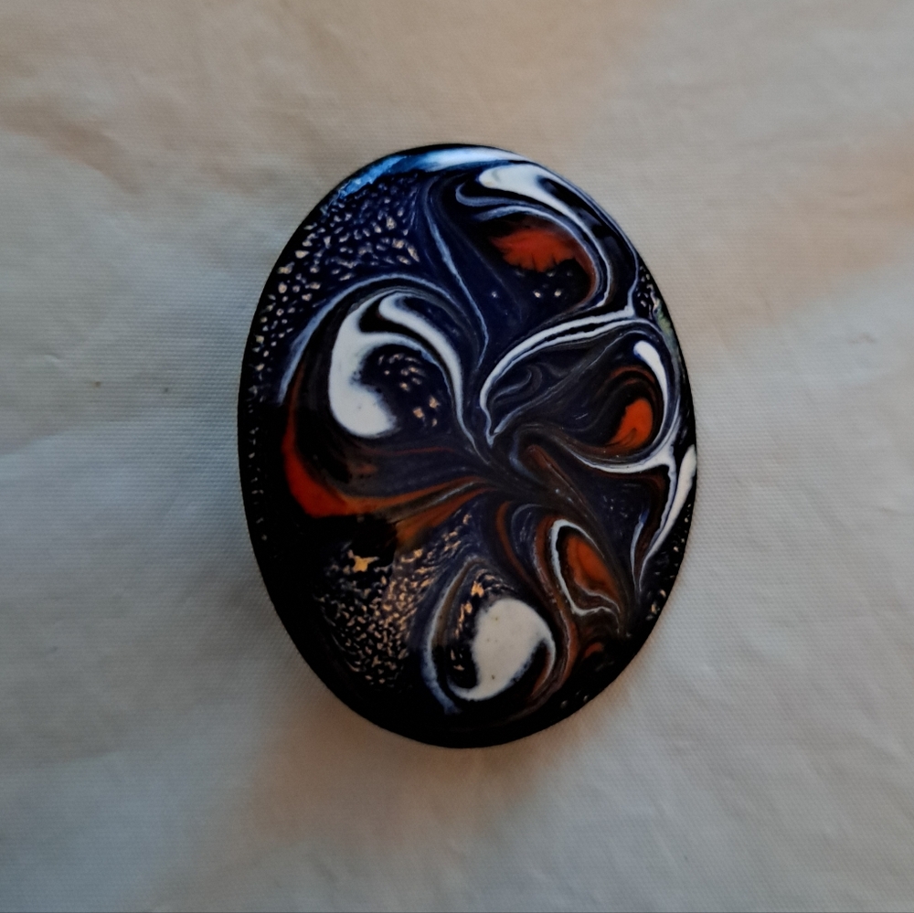 Abstract Enamel Pin